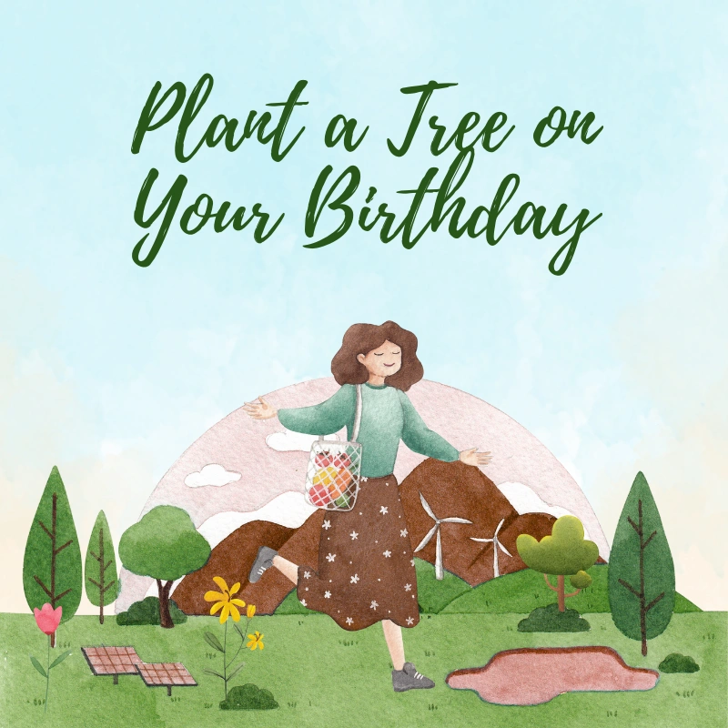 Nature Crusade Plant a Tree on Your Birthday Card